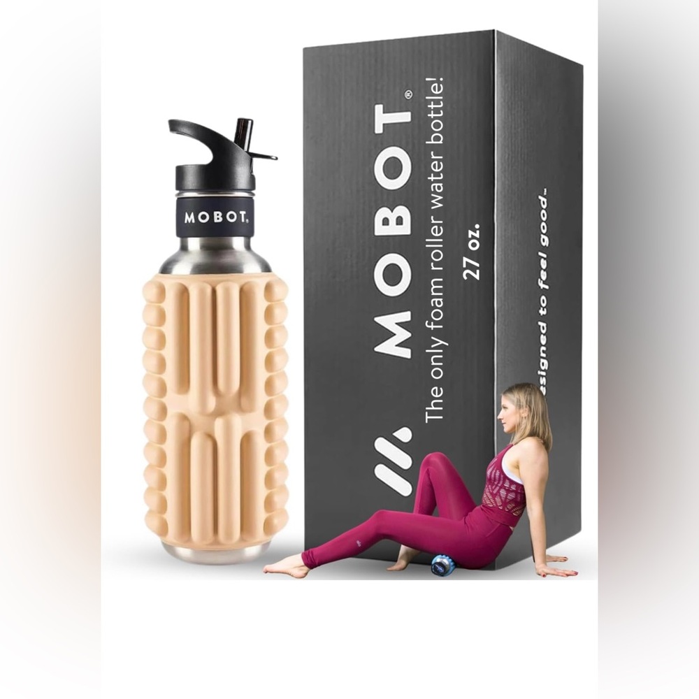 MOBOT Big 2-in-1 Foam Roller Water Bottle